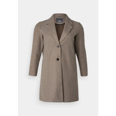 Afbeelding van ONLY Carmakoma Carnew Carrie Bonded COAT Mantel caribou, Dames, Maat: L 50/52, Caribou