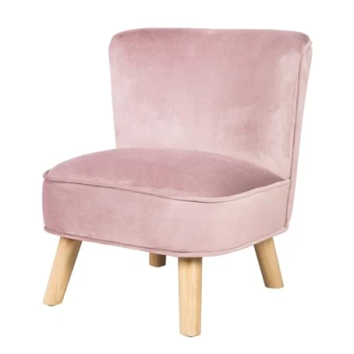 Afbeelding van Roba Kinderstoel Lil Sofa Junior 50 Cm Fluweel Roze