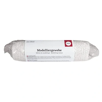 Afbeelding van 1x Rol gips gaas/gipsverband 20 cm x 300 Gipsrollen Zwanger Gipsbuik Maskers Afdruk lichaam