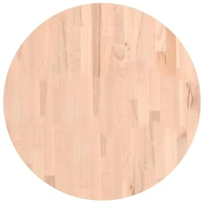Afbeelding van Tafelblad rond Ø60x1,5 cm massief beukenhout