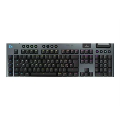 Image de Logitech G915 X Clavier LIGHTSPEED backlit sans fil 2.4 GHz, Bluetooth, USB QWERTY Italien commutateur : GL Tactile noir