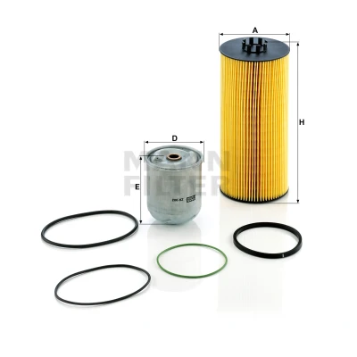 Afbeelding van MANN Filter SP 2041 2 x Oliefilter Met pakking insert