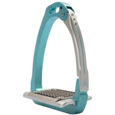 Afbeelding van Acavallo Stijgbeugels Arena Alu Plus 2.0 Met Strass Sky blue/Alu