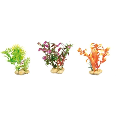 Afbeelding van Aquarium plant met Stenen +/ 5 x 10 cm