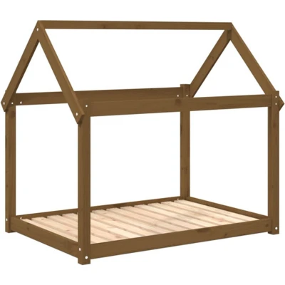 Afbeelding van Hondenmand 111X80X100 Cm Massief Grenenhout Honingbruin
