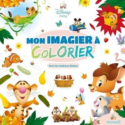 Image de Disney Baby Mon imagier à colorier avec les animaux