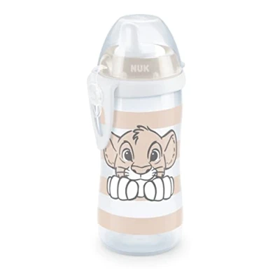 Afbeelding van NUK Disney Lion King Kiddy Cup met harde uitloop, 300 ml, lekvrij, vanaf 12 maanden, BPA vrij, beige, 1 stuk