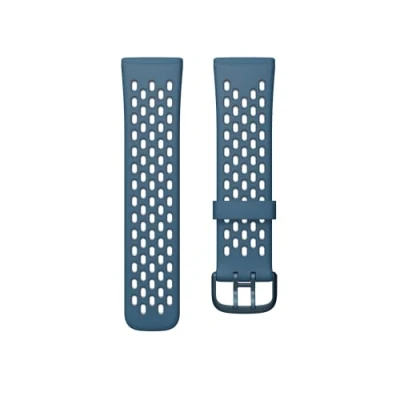 Afbeelding van Fitbit Versa 3/Sense Sport Band Accessoire, saffier/mistgrijs, L