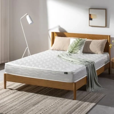 Afbeelding van ZINUS Matras Bonnel Spring traagschuim, wit, 190 x 135 cm
