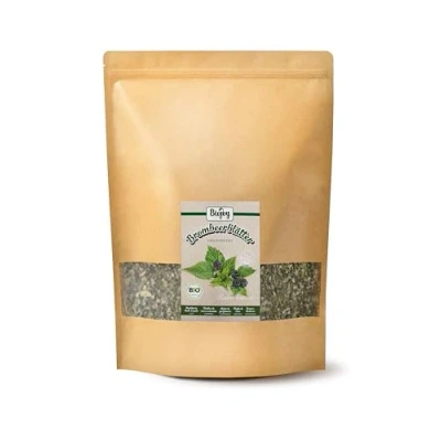 Afbeelding van Biojoy Biologische bosbessenbladeren (500 g), gedroogd en gesneden, voor thee infusie (Rubus fruticosus)