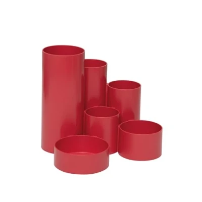 Afbeelding van Maul MAULtubo Recycling 4115625 Pennenkoker Rood Aantal vakken: 6