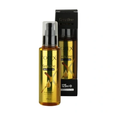 Afbeelding van Totex Keratine Hair Care Haarverzorgingsserum met keratine, herstellend serum voor beschadigd haar, anti gespleten punten, 125 ml (1 stuk)