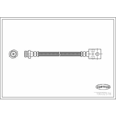 Afbeelding van CORTECO 19032578 Remslang Achteras 428 NISSAN: TERRANO 2