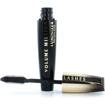Afbeelding van L&#039;Oréal Volume Million Lashes Luminizer Brown Eyes Mascara Black Diamond