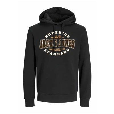 Afbeelding van Jack &amp; Jones LOGO Hoodie, Heren, Maat: 3XL, Black