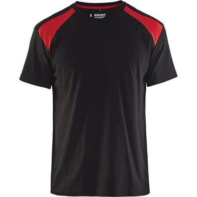 Image de T shirt noir/rouge