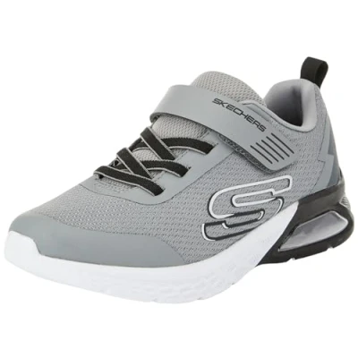 Afbeelding van Skechers Microspec MAX II Sneakers laag Gray/black voor kinderen, Maat: 28, Kunststof/ textiel