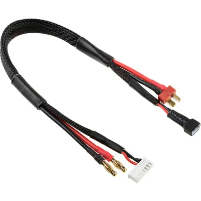 Afbeelding van Team Corally Laad /Balanceer kabel T Plug 2S Lader 6S XH stekker 14 AWG ULTRA V+ Siliconen 30cm 1 st