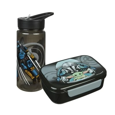 Afbeelding van Scooli Star Wars kinderserviesset Set bestaande uit lunchmand en waterfles Ideaal voor school of kleuterschool vanaf 4 jaar van kunststof BPA vrij