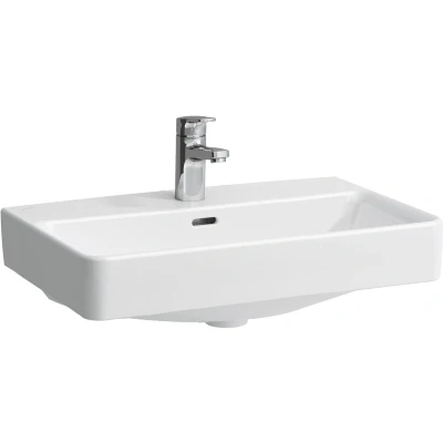 Afbeelding van LAUFEN Pro wastafel Compact met kraangat (wit)