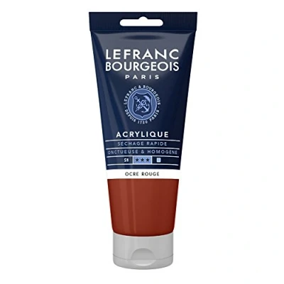 Afbeelding van Lefranc Bourgeois fijne acrylverf, Tube 80 ml, okerrood
