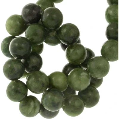 Afbeelding van Groene Serpentijn Jade Kralen (8 mm) 47 stuks