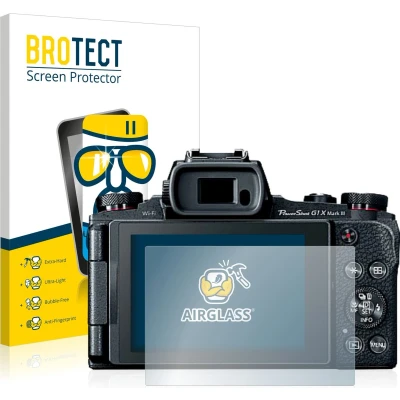 Afbeelding van BROTECT Screenprotector voor Canon PowerShot G1 X Mark III Folie Beschermfolie Beschermglas transparant