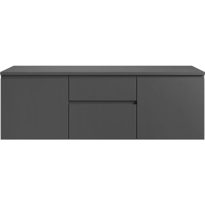 Afbeelding van Vente unique Hangmeubel onder wastafel Grijs 150 cm JIMENA II L x H 46 D 50