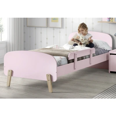 Afbeelding van LUCEVI Kiddy bed + Uitvalbeveiliging Roze 90x200 cm