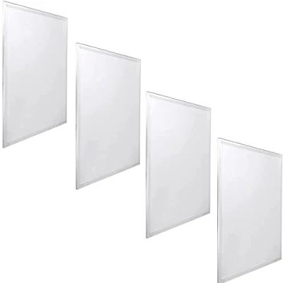 Afbeelding van Jandei 4 stuks led panelen met achtergrondverlichting, afmetingen 60 x cm, vermogen 48 W, kleur neutraal wit 4200 K, 3900 lumen, frame, voor inbouwlampen in verlaagd plafond type Armstrong