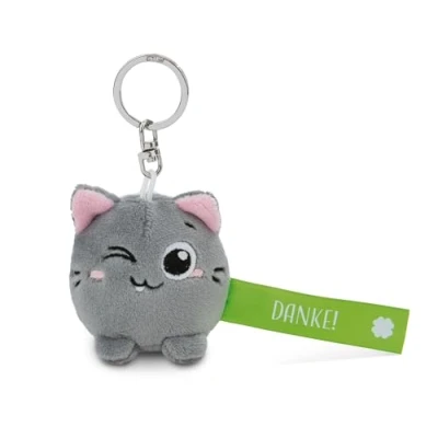 Afbeelding van NICI Sleutelhanger kat bedankt, groen, 5 cm