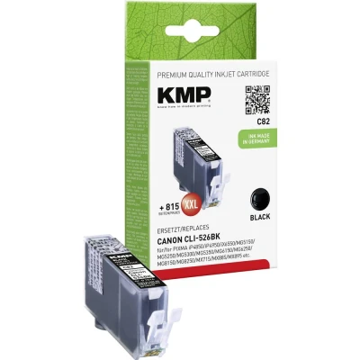 Afbeelding van KMP Inktcartridge vervangt Canon CLI 526BK Compatibel Foto zwart C82 1514,0001