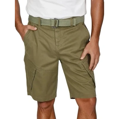 Afbeelding van DENIMFY Heren Short DFPhil regular/straight Olijf XL Volwassenen met Riem