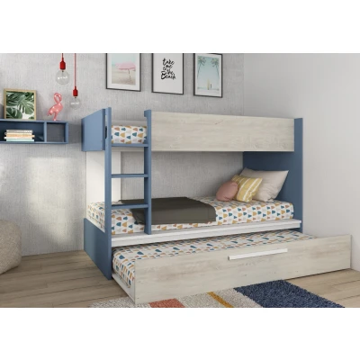 Afbeelding van Jules Stapelbed met slaaplade 90x200 Blauw
