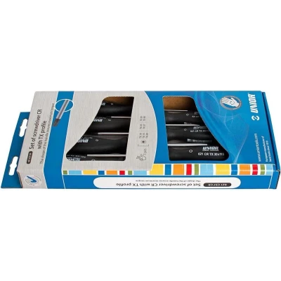 Afbeelding van UNIOR SET SCHROEVENDRAAIER TX 10 15 20 25 27 30 40 / 7 PCS