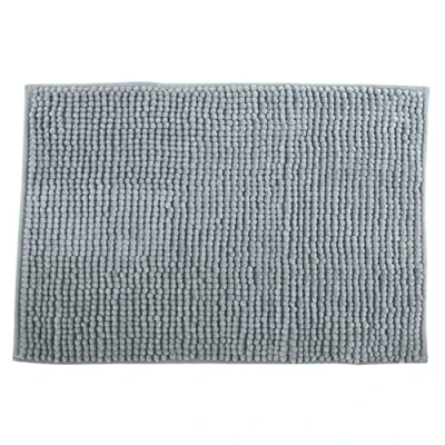 Image de MSV Tapis de bain chenille à poils longs 50 x 80 cm Gris clair