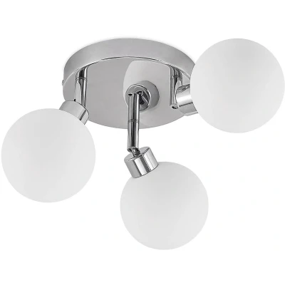 Afbeelding van Lindby Zaniba plafondlamp, chroom, rond