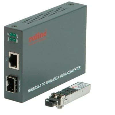 Afbeelding van ROLINE Gigabit Converter, RJ 45 LC (incl. mini GBIC)
