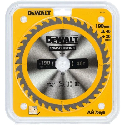 Afbeelding van DeWalt DT1945 Cirkelzaagblad 190 x 30 40T Hout en Non ferro metaal