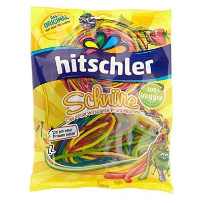 Afbeelding van Hitschies Veters Regenboog 125 Gram