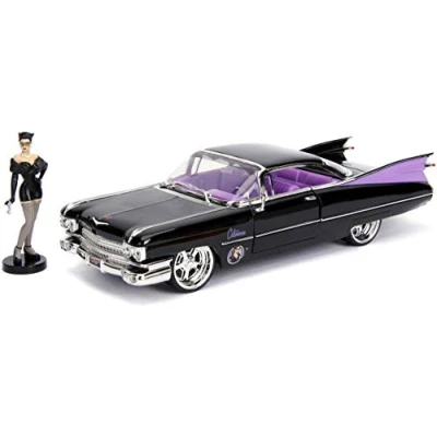 Afbeelding van Jada JA30458 1:24 1959 Cadillac met Catwoman figuur, meerkleurig