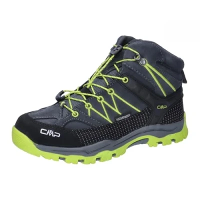 Afbeelding van CMP KIDS Rigel MID Trekking Shoes WP Unisex Outdoorschoenen voor kinderen, Maat: 31, Titanio/acido Leer en textiel