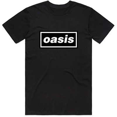 Afbeelding van Oasis Decca Logo Heren T shirt 2XL Zwart