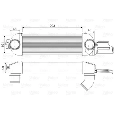 Afbeelding van VALEO 818355 Intercooler Zonder klep voor uitlaatgasrecirculatieregeling
