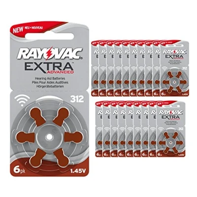 Afbeelding van 120 Rayovac Extra Advanced Nr 312 Gehoorapparaat batterij Zinc Air (P312 PR41 ZL3)