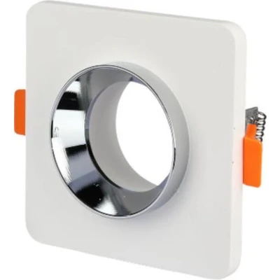 Afbeelding van V tac Inbouwspot Vt 862 10 X 4 Cm Gu10 Gips Wit/chroom