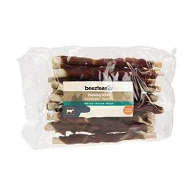 Afbeelding van Beeztees Culinaire Kauwstaafjes Eend / Rund hondensnack 20 stuks