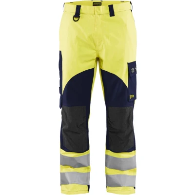 Afbeelding van Blaklader Multinorm werkbroek Inherent 1588 1512 High Vis Geel/Marineblauw C62