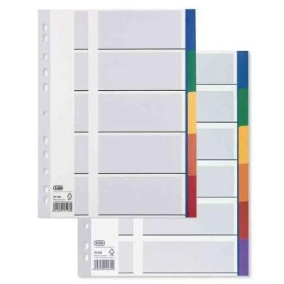 Image de Elba intercalaire plastique en carte lustr?e,onglets color?s 400013939