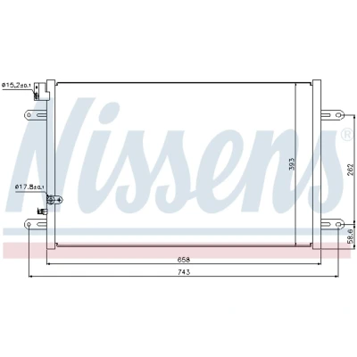 Afbeelding van Nissens Airco condensor 94854